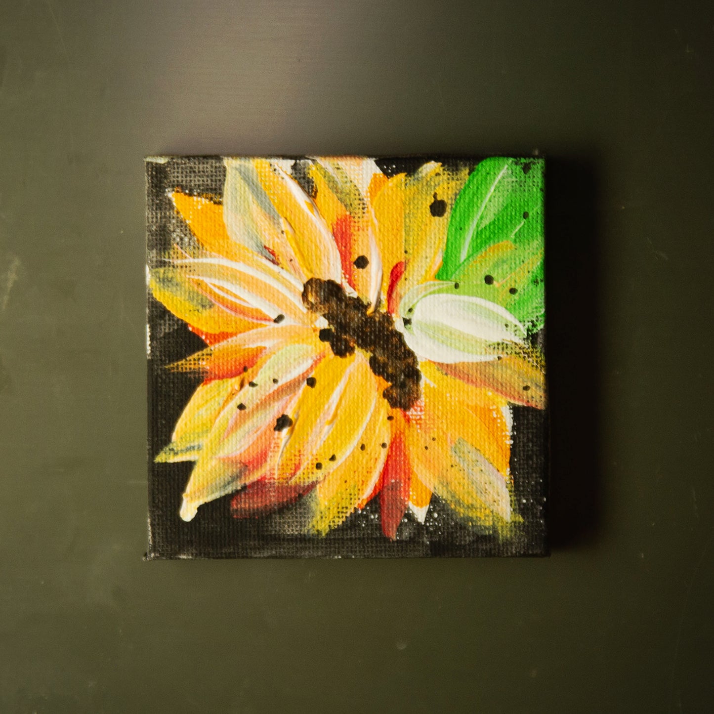 3X3 Mini Sunflower Magnets (set of 4)