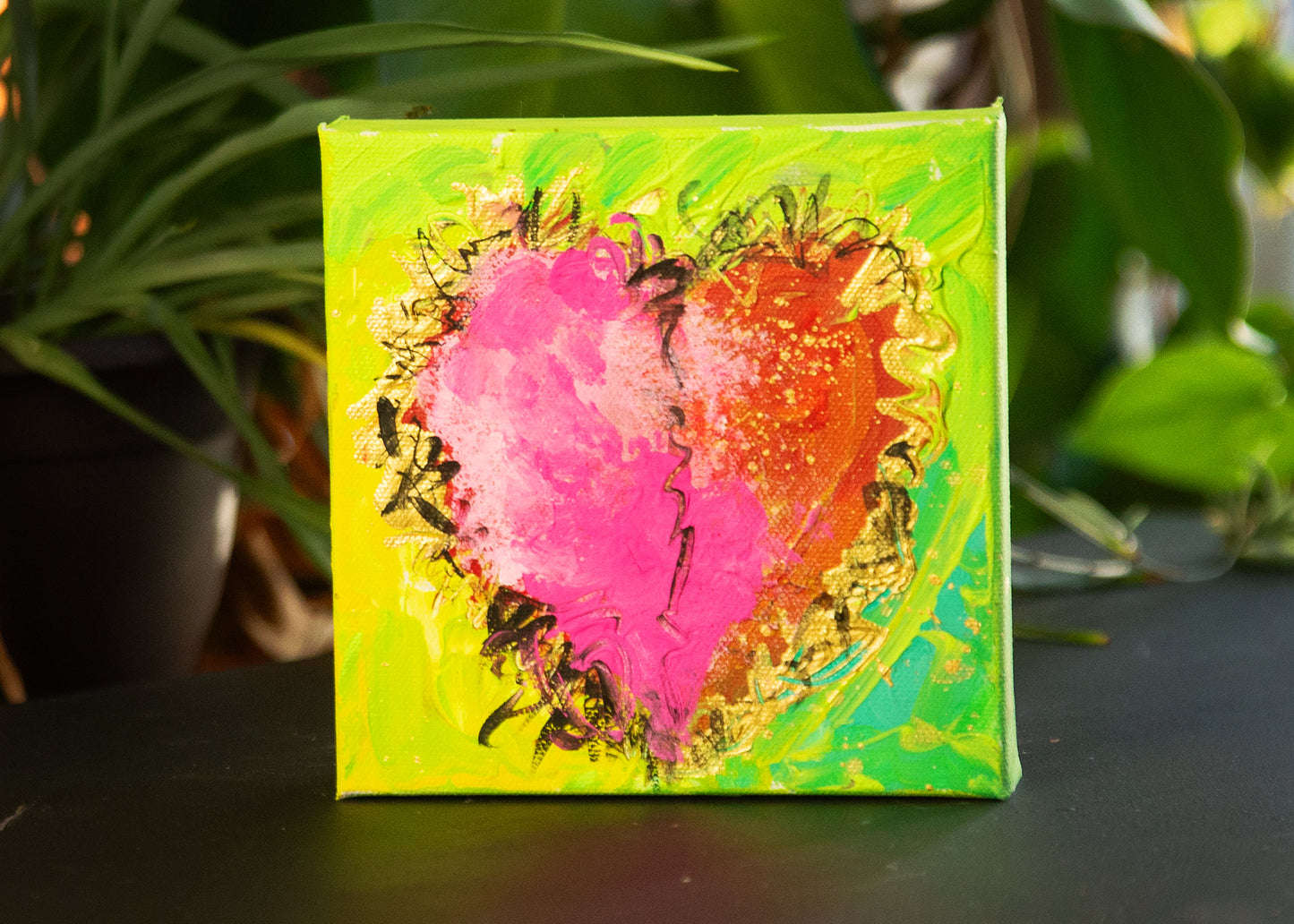 Brokenhearted Heart Painting #1