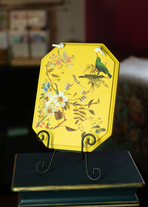 Yellow Flowers with Bird