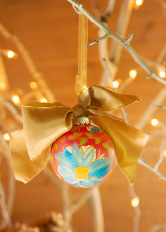 Bright Floral Bauble/Ornament