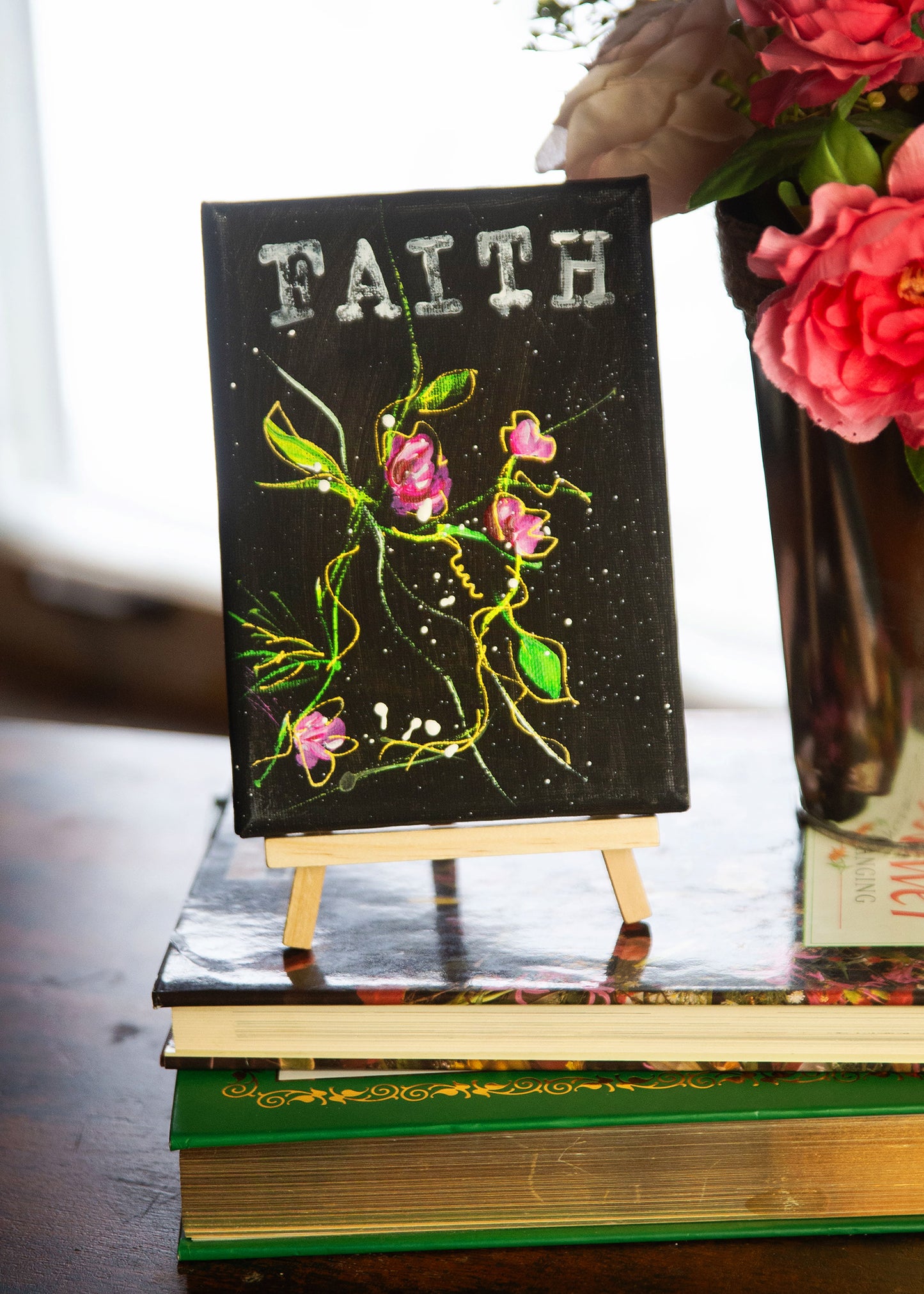 1 Corinthians 13 themed mini original art.