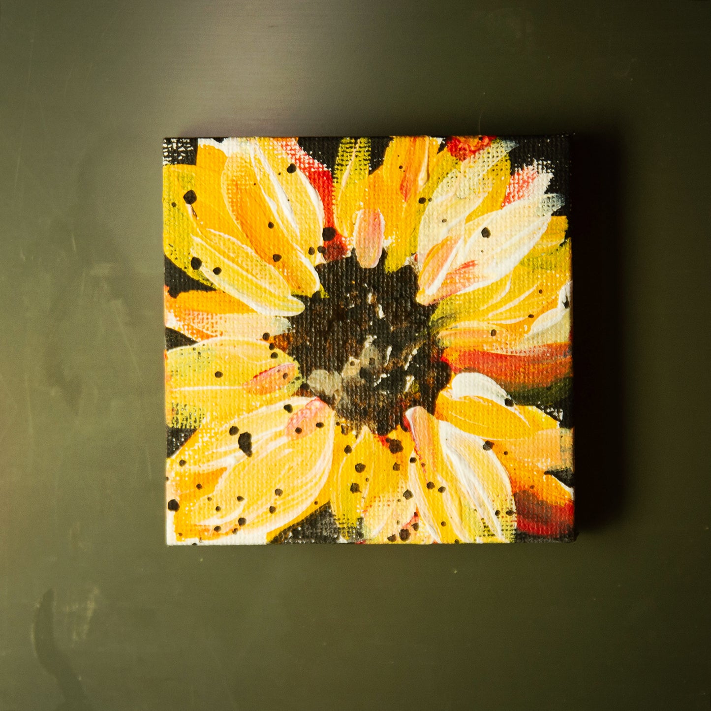 3X3 Mini Sunflower Magnets  (set of 4)