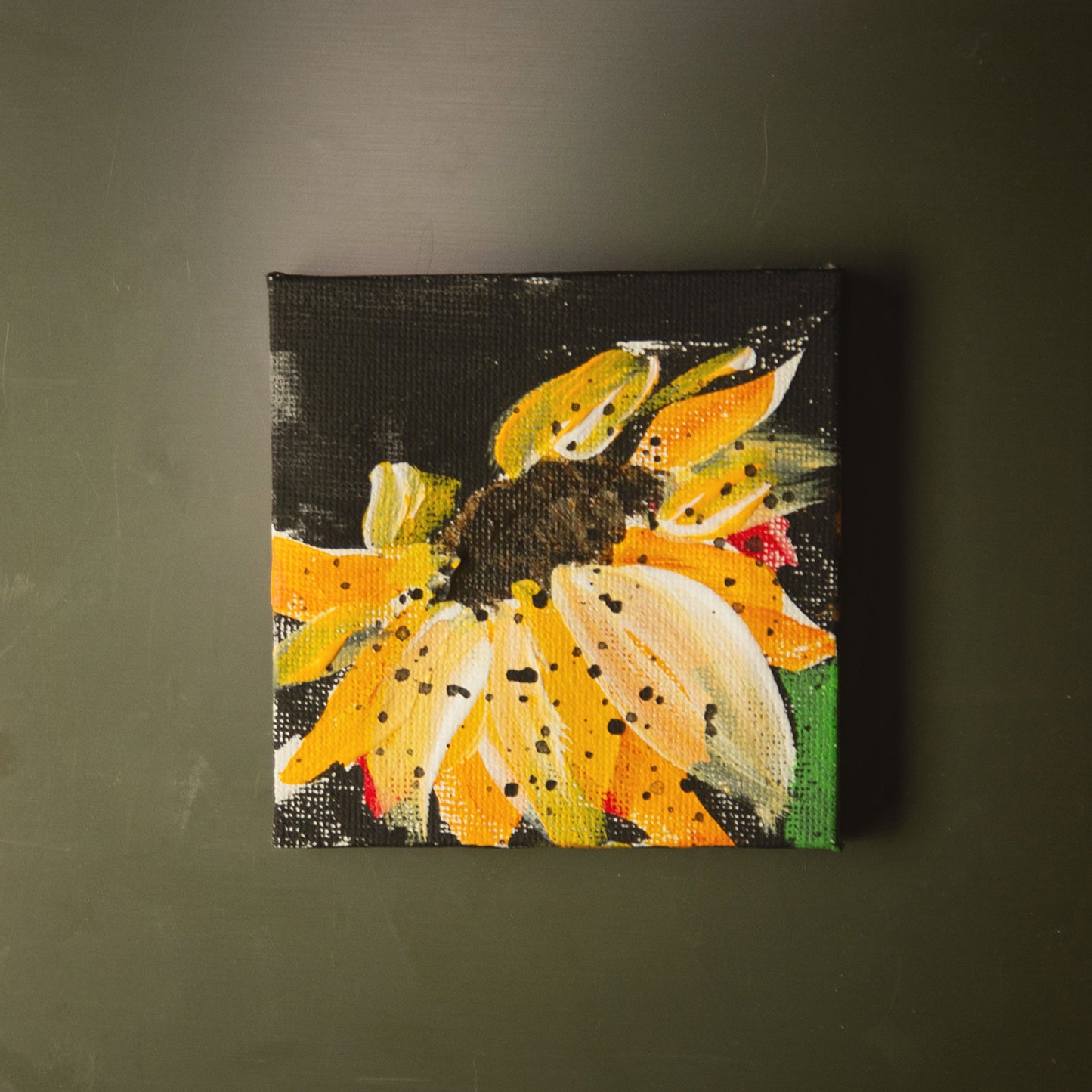 3X3 Mini Sunflower Magnets  (set of 4)