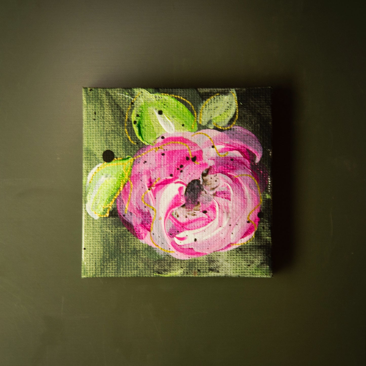 3X3 Floral Mini Canvas Magnets (set of 4)