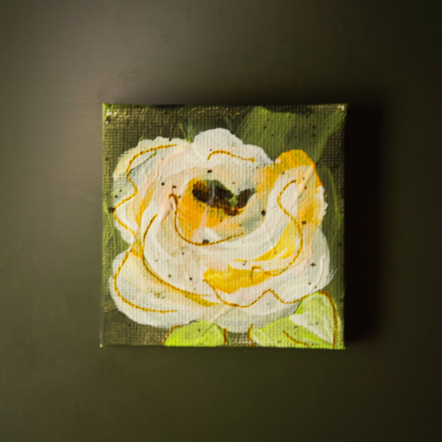 3X3 Floral Mini Canvas Magnets (set of 4)