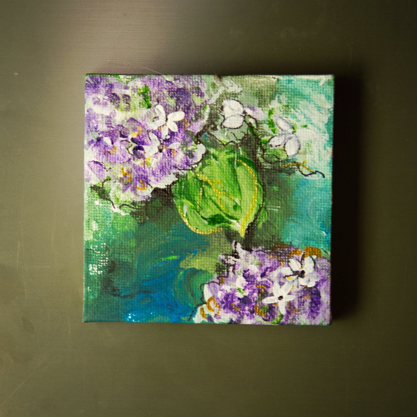 3X3 Hydrangea Magnets (set of 4)