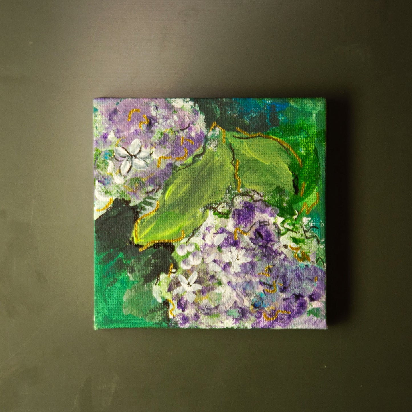 3X3 Hydrangea Magnets (set of 4)