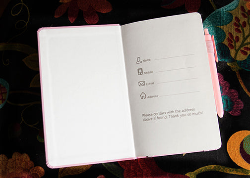 Pink Rosebud Notebook