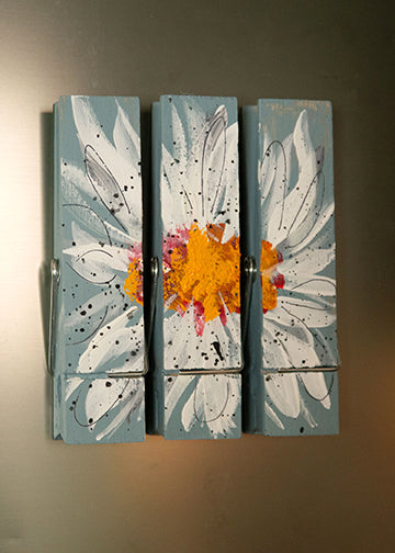Set of 3 Daisy Magnets #1