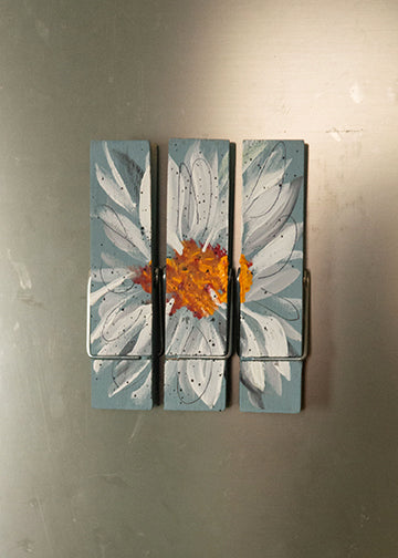 Set of 3 Daisy Magnets #2